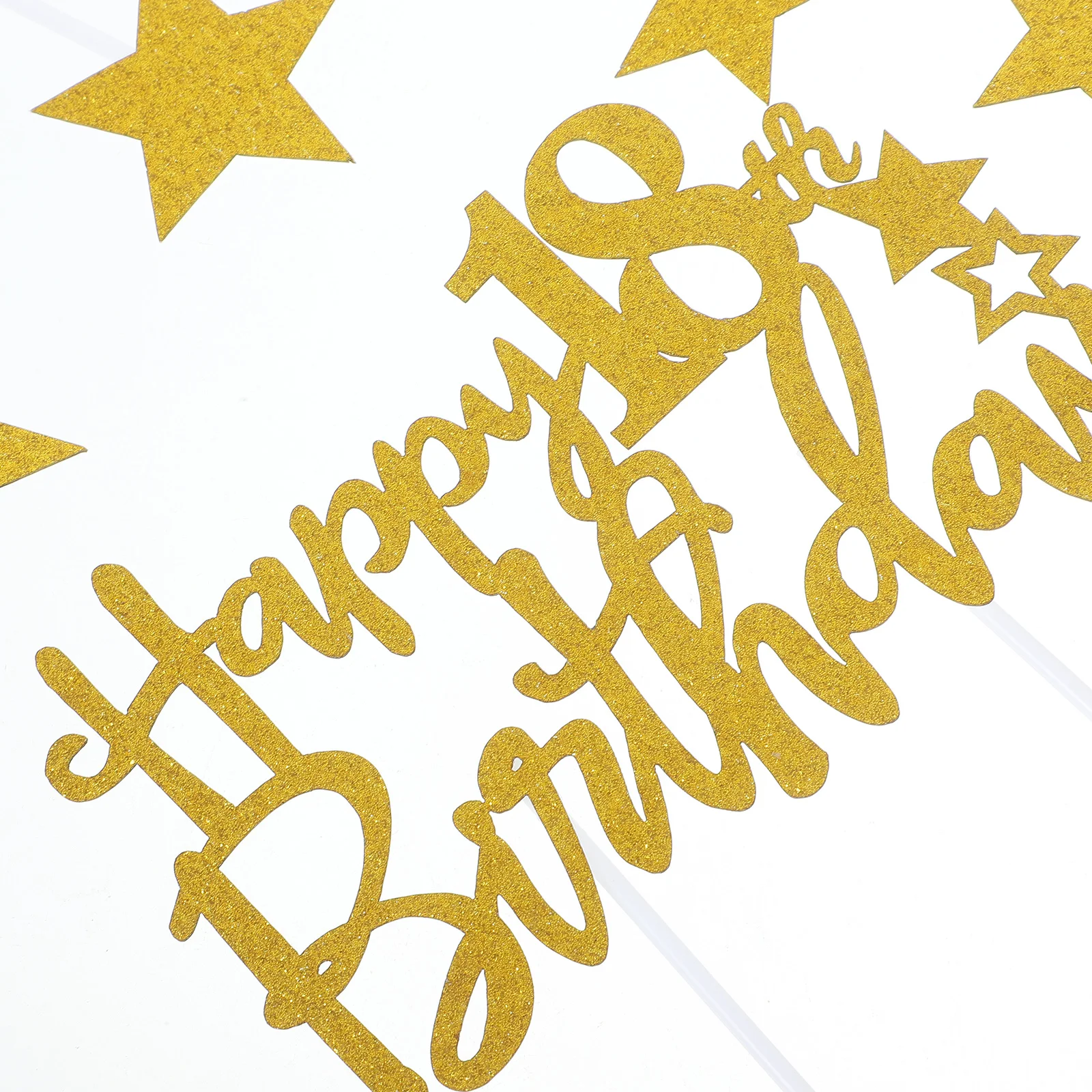 

1 set 1 Set 18Th Topper Decorations Happy Birthday Party Supplies Cupcake Toppers Decoration Inserts Dessert Ornament Cake Picks