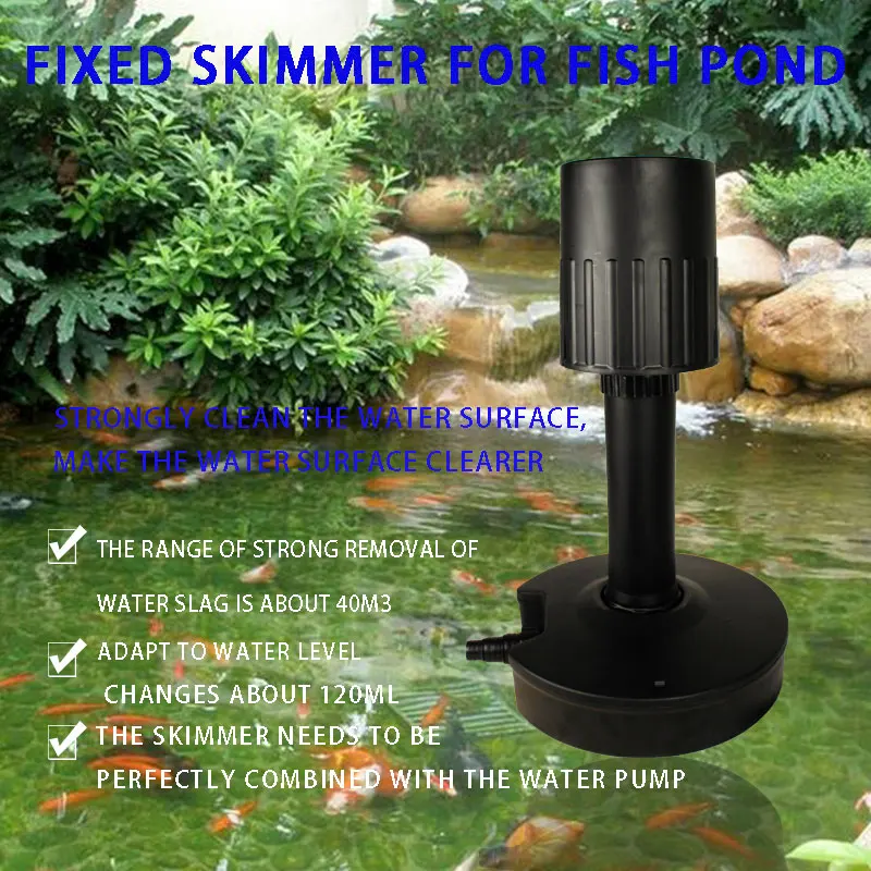 

Landscape pool Fish pond surface skimmer swimming pool pond koi fish pond surface debris floating leaf collector Cistern filter