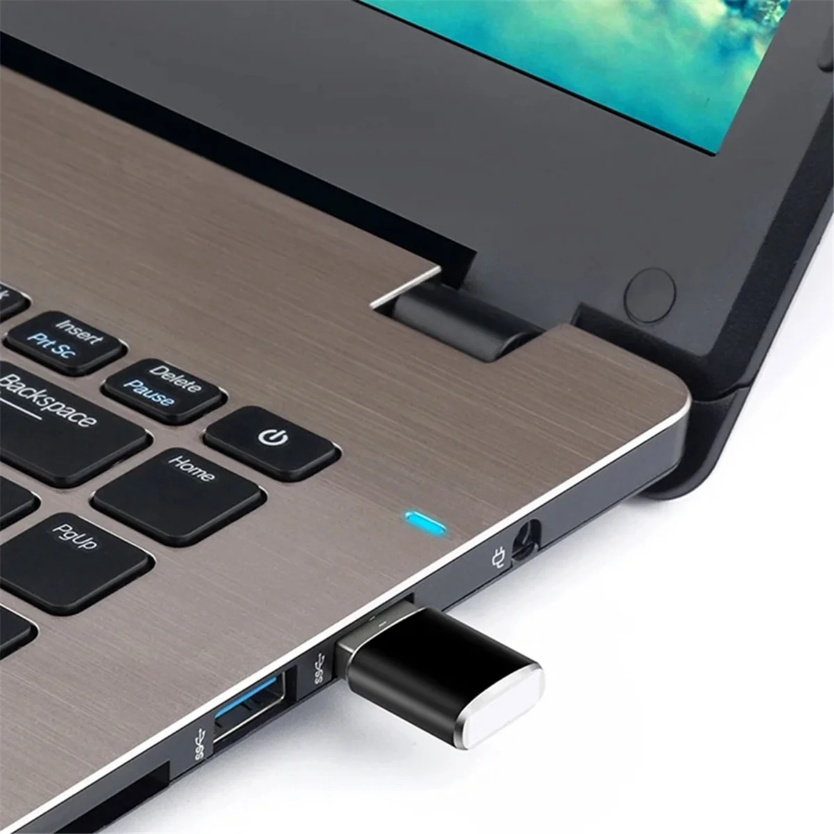 محول قارئ بطاقات الذاكرة A26P Mini USB 3.0 لمحول قارئ بطاقات TF للكمبيوتر الشخصي والكمبيوتر المحمول باللون الأسود