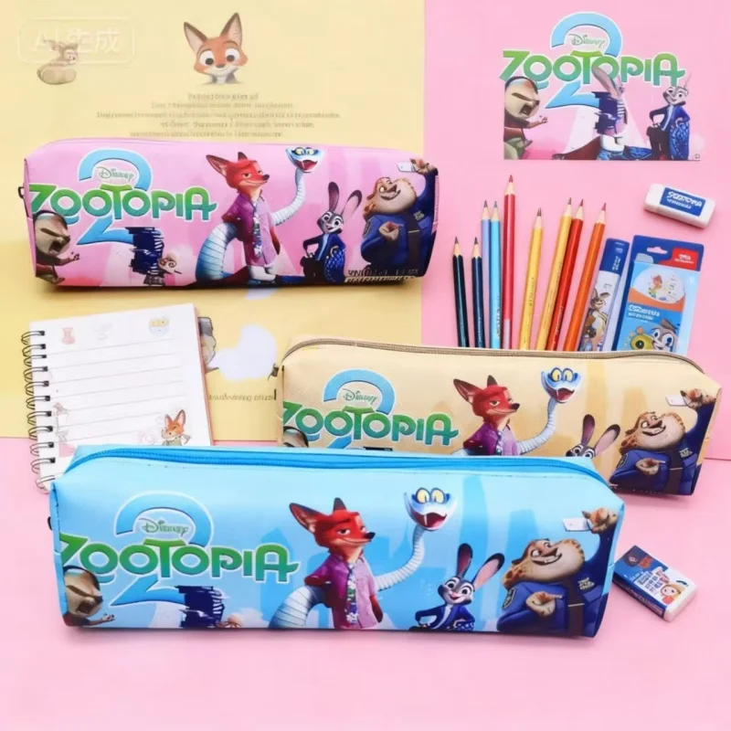 12 ピース/ロットかわいいディズニーズートピア鉛筆ケースかわいい筆箱小銭入れ文房具ペンバッグオフィス学用品