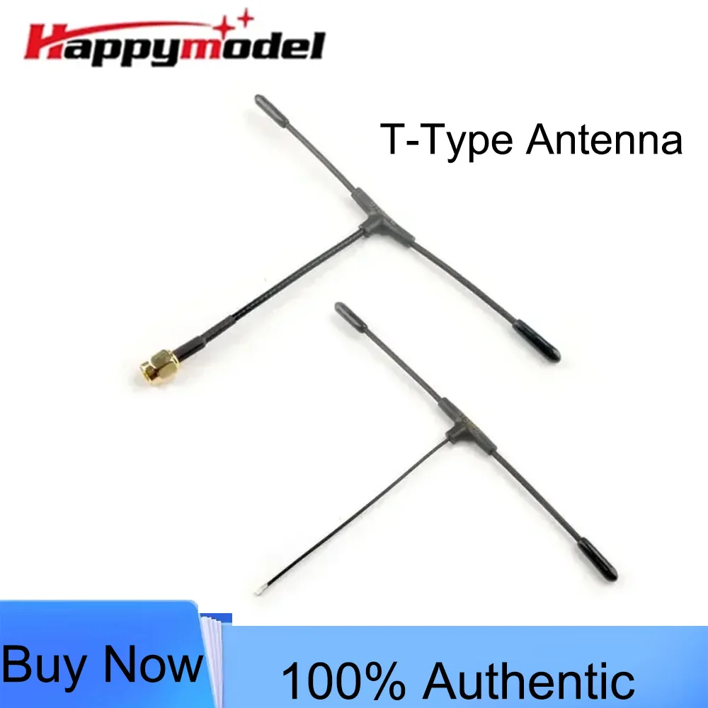 HappyModel ELRS T-Antenne 915/868MHz 2,0dBi, U.FL zu SMA Anschluss für ES900TX Sender & ES900RX Empfänger DIY Ersatz