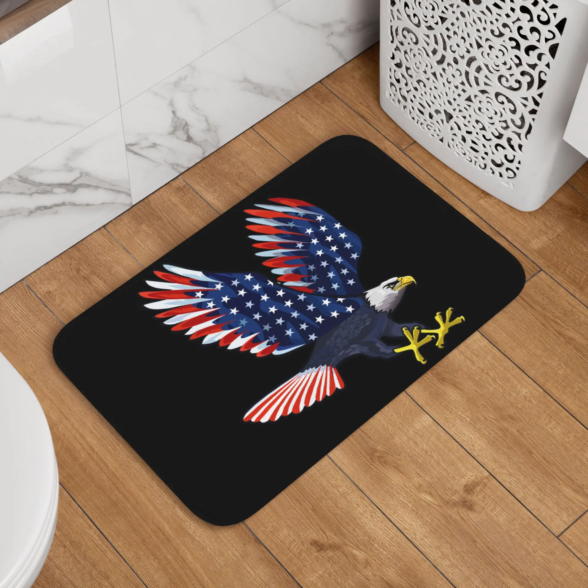 Personalized USA Eagle American Flag Doormat Mat Anti-Slip  Bath Kitchen Toilet Rug Carpet 40*60cm
