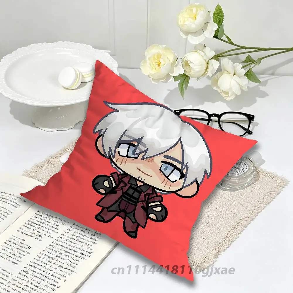 Game D-Devil May C-Cry Pillow Case Living Room Sofa Cushion Cover Suitable For Home Bedroom Room Decoration