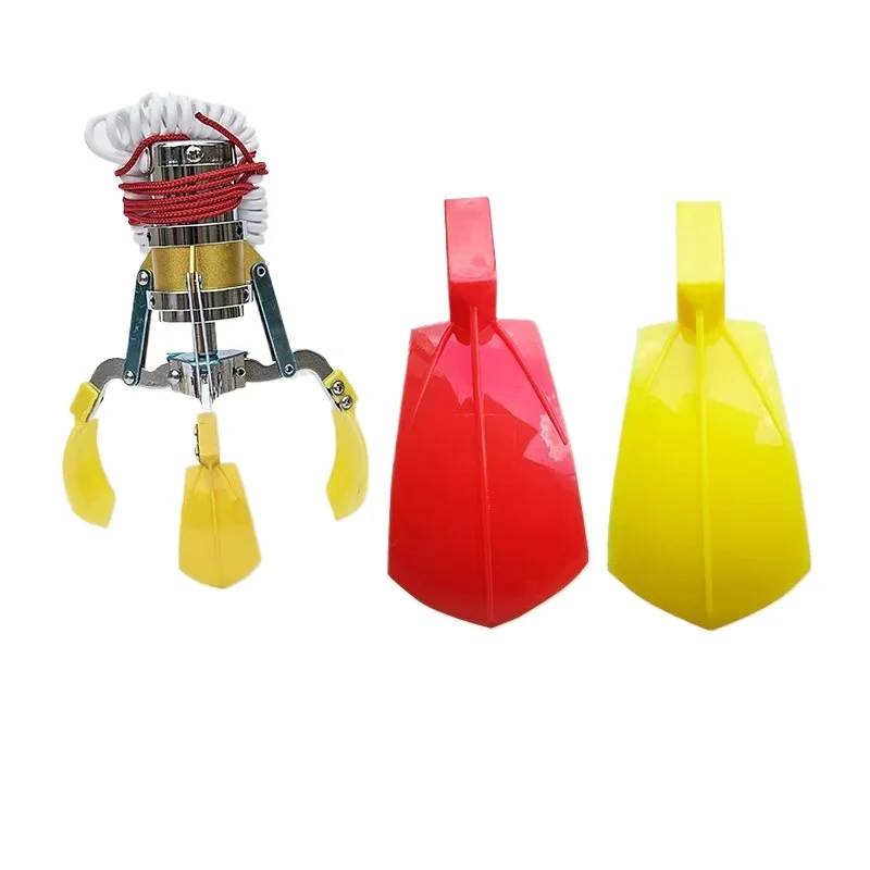 

3 шт. Желто-красные мини-когти для аркадного автомата, прозрачные пластиковые когти для шариков и конфет, аксессуары