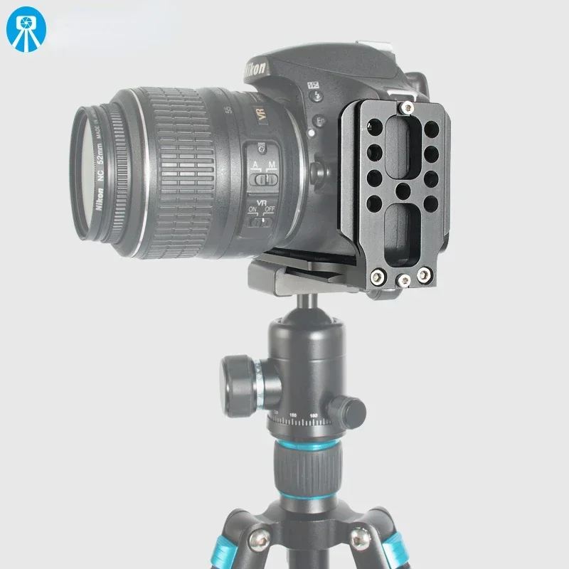 Universele Camera L Beugel Quick Release L Plaat 1/4 Inch Schroef Zwitserse Verticale Video Compatibel Voor Nikon Canon Sony Fuji