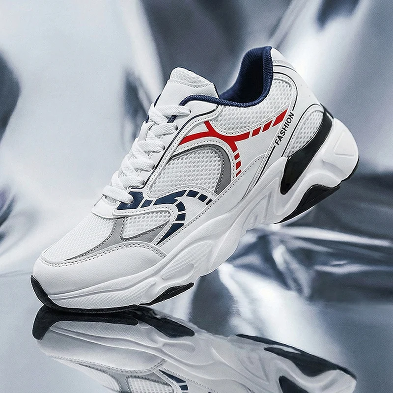 Men's running shoes luxury casual sports shoes mesh summer lightweight platform fashionable sports shoes