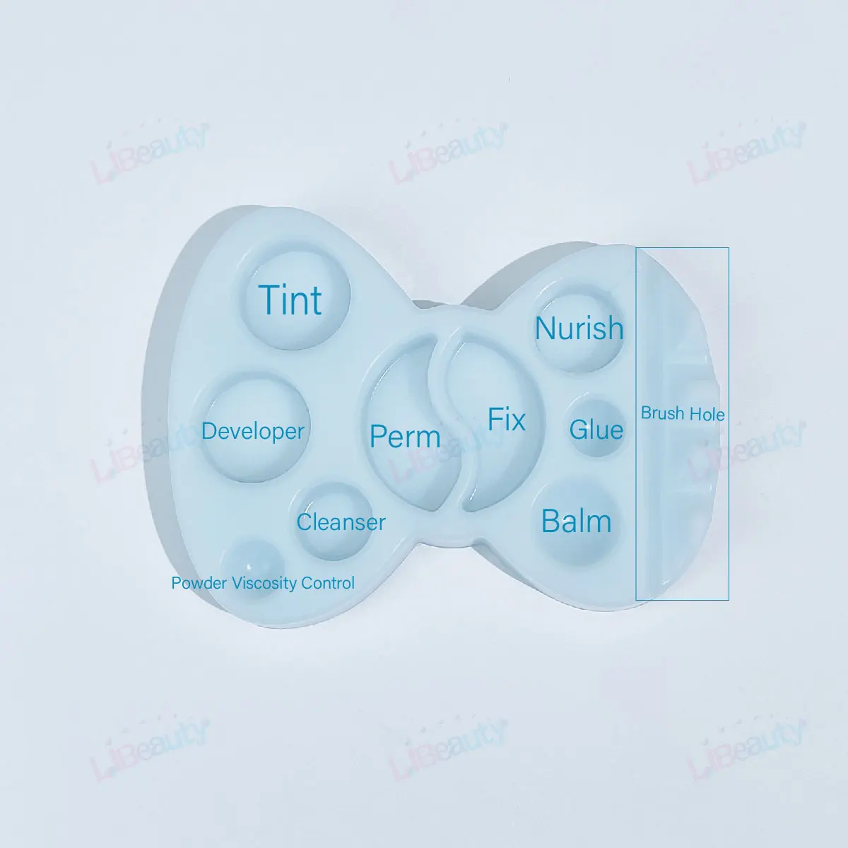 Libeauty 1Pc Bow Shape 10 Function Tray For Brow Lamination Pallet For lash Lifting Brow Lamination Lash Extension Makeup Tool