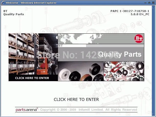 

BT ForkLifts 2009 Parts Catalog