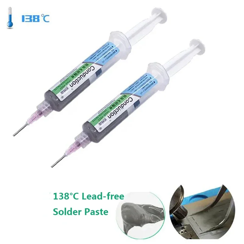 

Lead-free solder paste 138 degrees soldering tin for iPhone PCB BGA LED repair environmental protection tin mud CPU tin 30g/55g