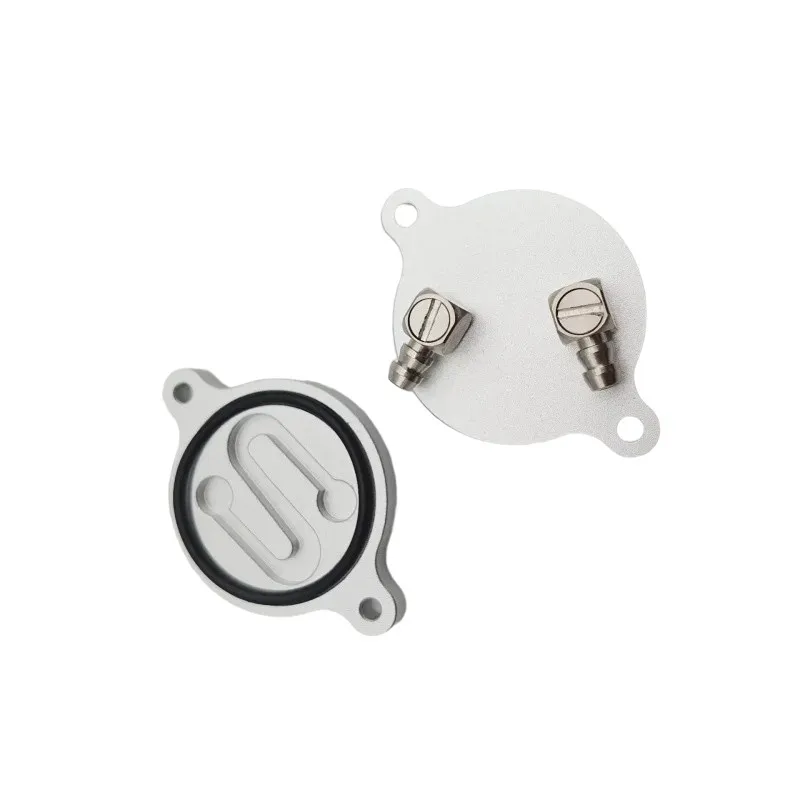Blurolls WaterCool Block Aluminum CNC NEMA14 36 Pancake Stepper Motor Water Cooling Plate Water Cooler Plate for Vz-HextrudORT