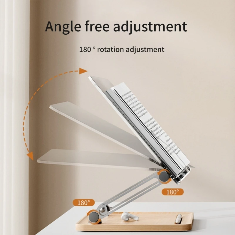 Support lecture bureau multifonction, support d'ordinateur en métal acrylique