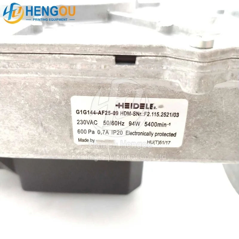 

2025 hot sale F2.115.2521 G1G144-AF25-09 Fan Heidelber SM74 PM74 SM102 CD102 CX102 XL105 Parts Offset Printing Machine Parts New