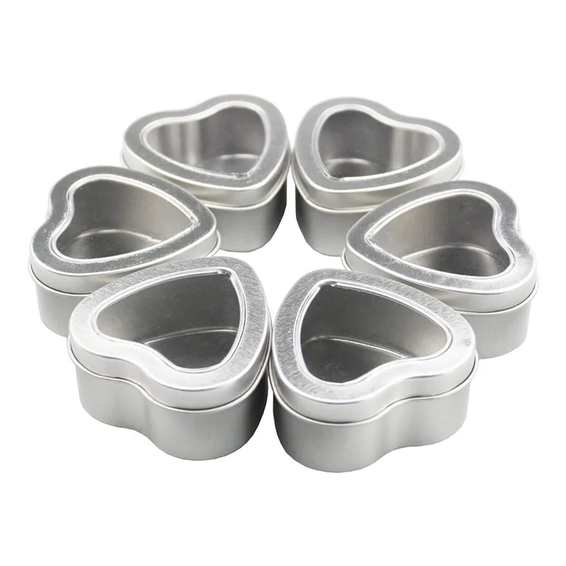 

KEKA 15PCS Heart Shaped Metal Tins Box with Lids Candy Boxes Heart Empty Tin Candies Jar for Valentines Day Birthday