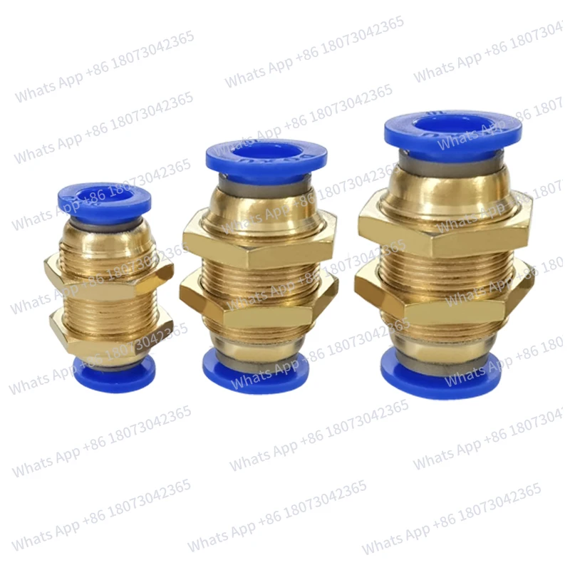 

1pcs/lot PM4 PM6 PM8 PM10 PM12 Quick Connector Bulkhead Straight Pneumatic Fittings