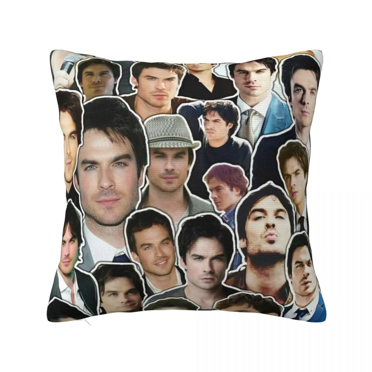 Damon Salvatore Pillowcase Printing Polyester Cushion Cover Gift The Vampire Diaries Throw Pillow Case Cover Car 40*40cm