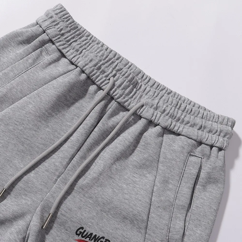 Drawstring Elastic Waist Zip Pockets Wide Leg Black SweatPants Trousers for Women Men Streetwear Winter Spring Trends Pants