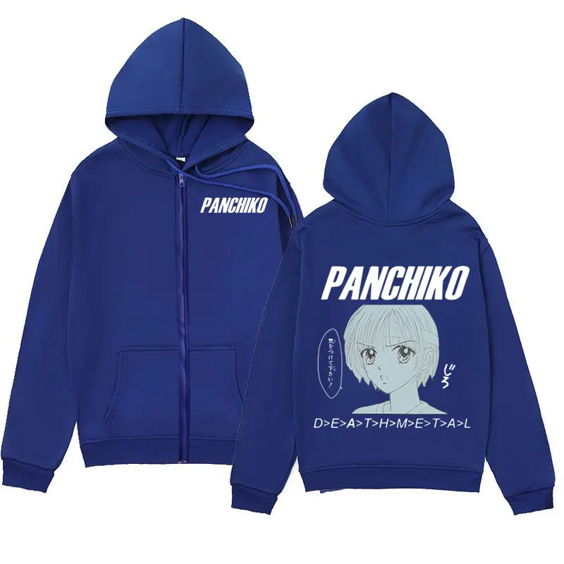 Rock Band Panchiko DEATHMETAL Album Zipper Hoodies Gothic Vintage Zip Up Kapuzenpullover Männer Frauen Mode Lässige Pullover