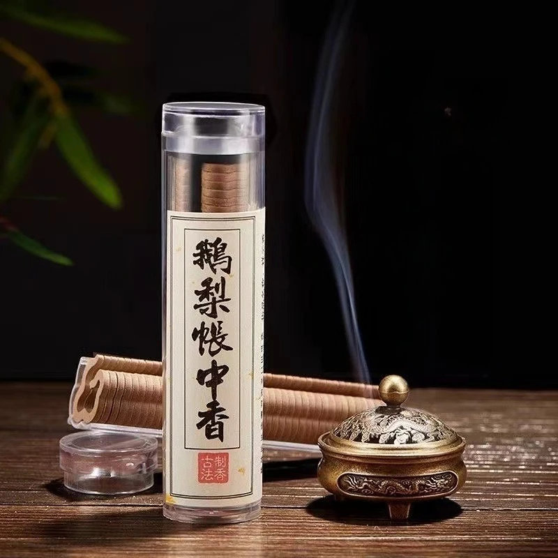 Y 42 pièces/boîte disque naturel pur encens Mini bois de santal méditation persistante parfum Reed diffuseur plante extrait brûleur encens