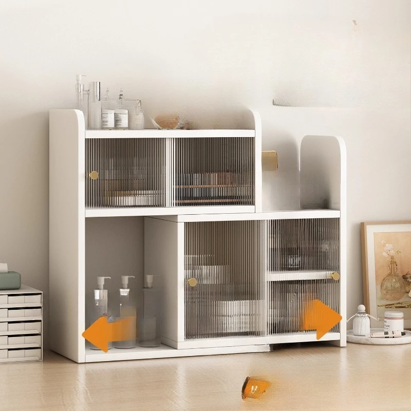 

Storage rack Cosmetics desktop dresser Skin care product finishing rack Retractable and dustproof