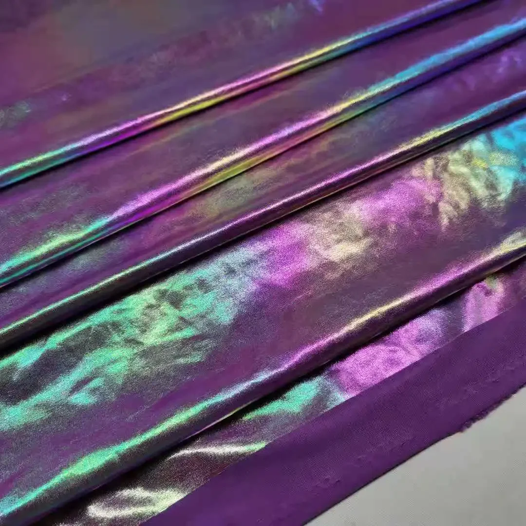 Ombre Shiny Bronzing Elastic Fabric Lasering Cosplay Stage Decoration Magic