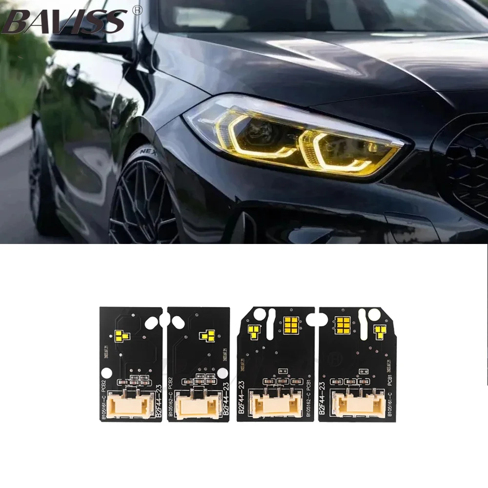 

Yellow Angel Eyes DRL LED Boards Daytime Running Lights for BMW 1 Series F40 116i 118i 120i 128ti M135i 116d 118d 120d 2019-2024