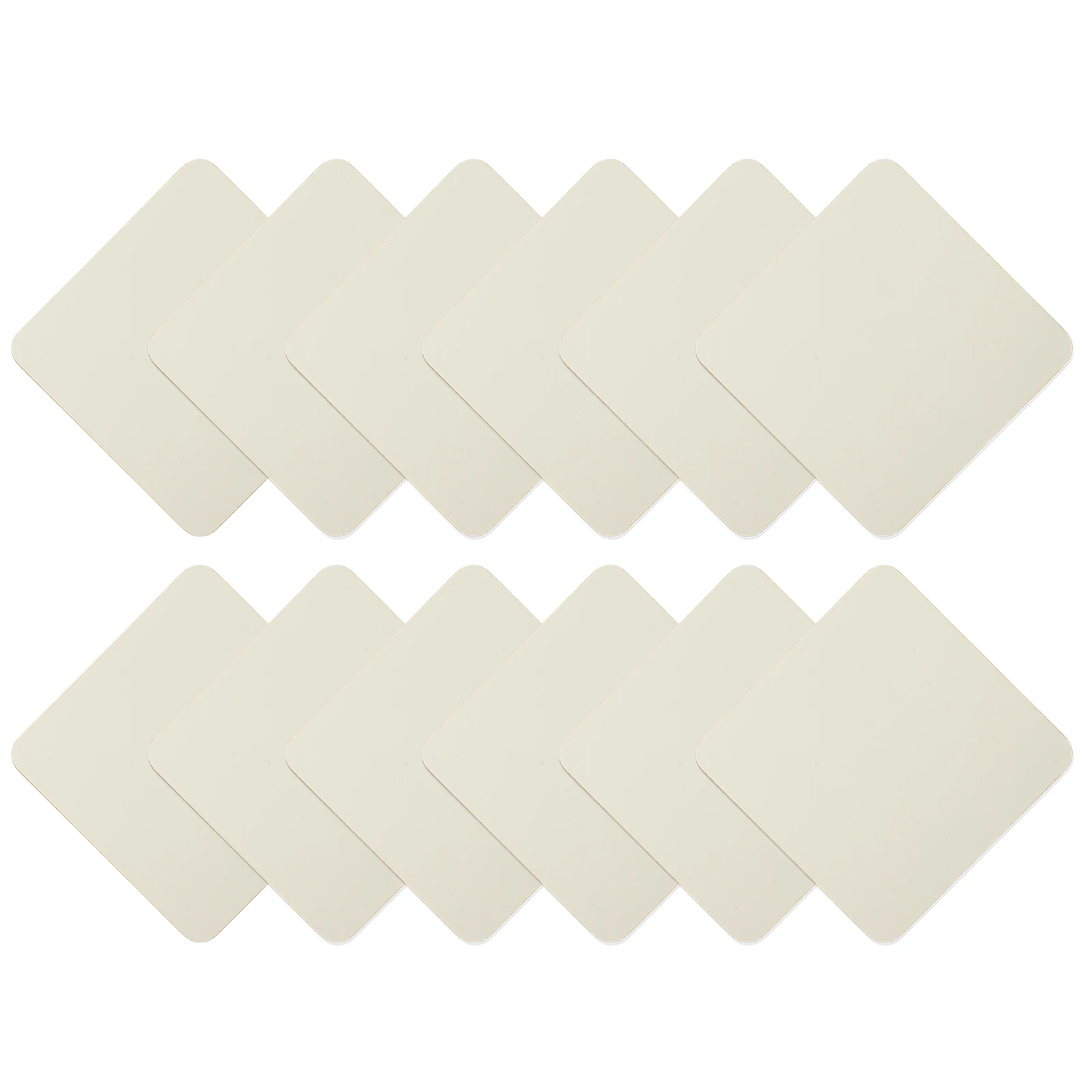 12pcs Heat Transfer Sublimation Coasters Blank Diy Cup Pads For Home Kitchen Decor, Sublimation Coasters Blanks Lightweight Cup