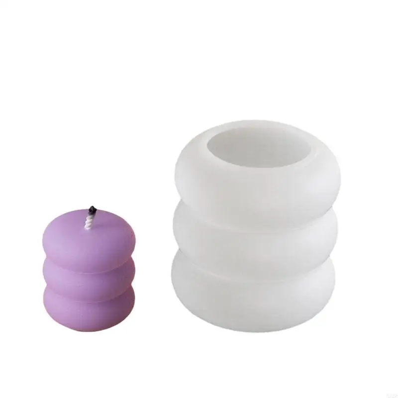 

Silicone Mold for Candle Making 3D Round Resin Crafting Moulds Silicone Texture Suitable for Aesthetic Room Decors