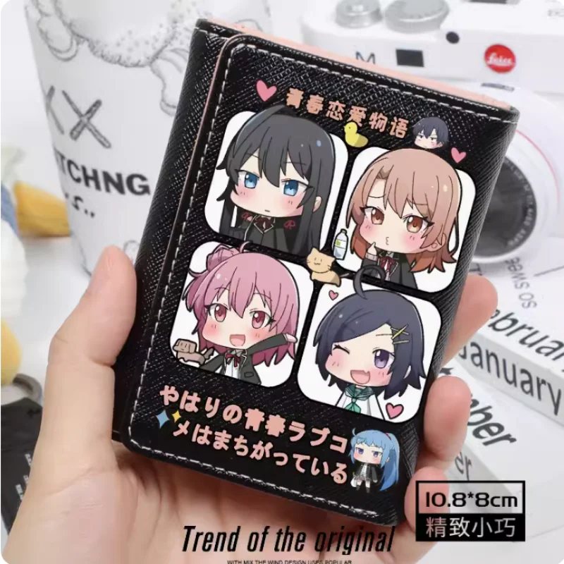 Anime Yukinoshita Yukino Yuigahama Yui  Wallet Women Fold Bag Multi Card  Coin Pocket Holder Fashion Wallet Gift