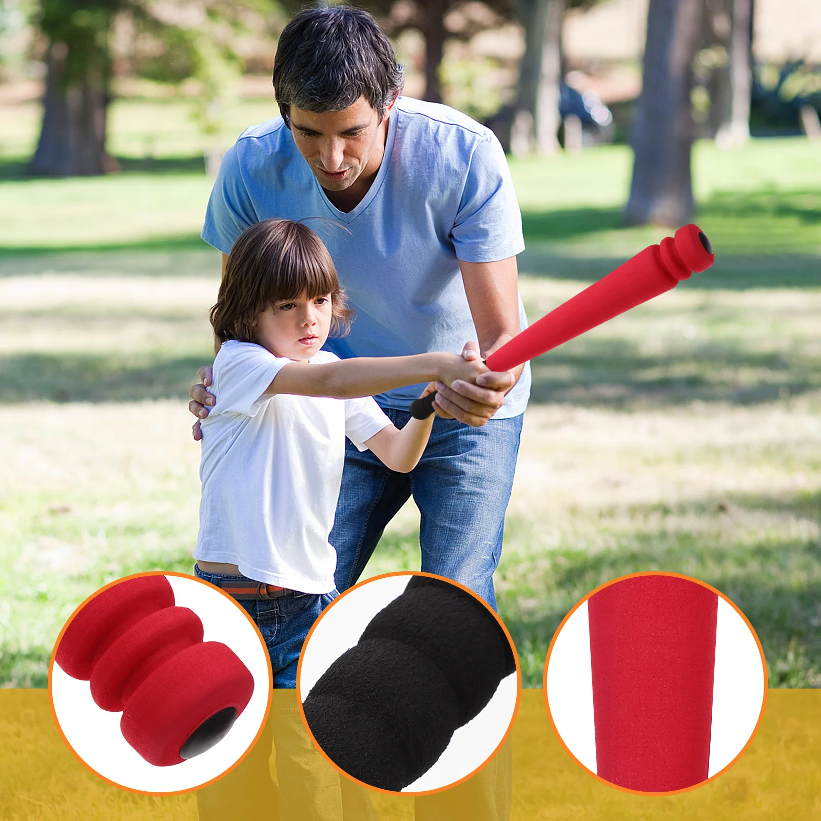 

1 Set Kids Baseball Bat Premium Safe Outdoor Play Lightweight Children'S Bat Interactive Game For School Park Backyard Playtime