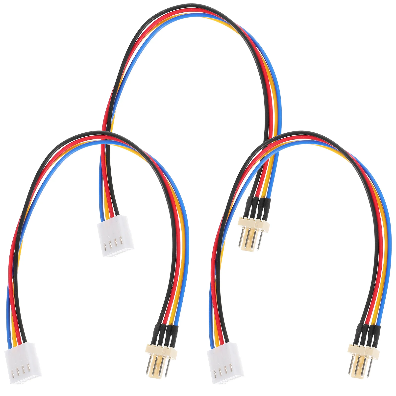 

3Pcs Splitter Fan Extension Cable Adapter for Pc Case Cooling Fan Connector Power Cable Long Service Life