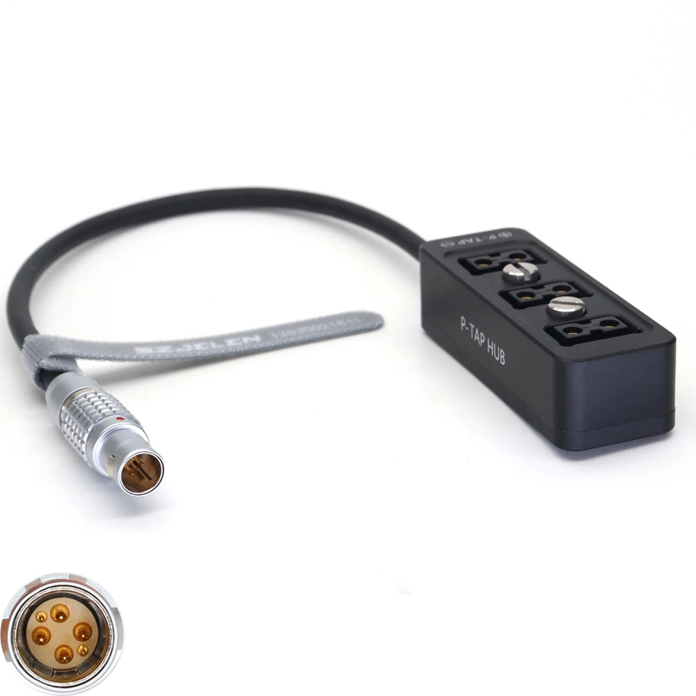 DJI RONIN 2  6pin to DTAP three way splitter Metal case with M4 screw
