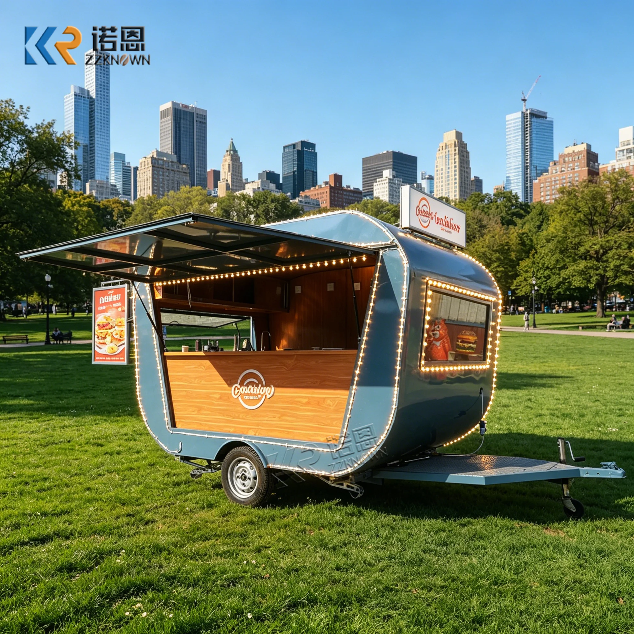 

Usa Most Popular Fully Equipped Food Trailer Fast Food Truck Street Mobile Food Truck Trailer for Outdoor Catering Events