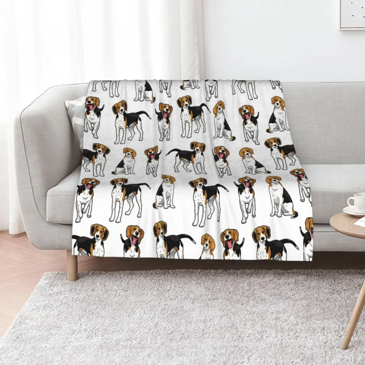 Treeing Walker Coonhound Throw Blanket Heavy Travel Plaid on the sofa Blankets For Baby Single Bed Blankets