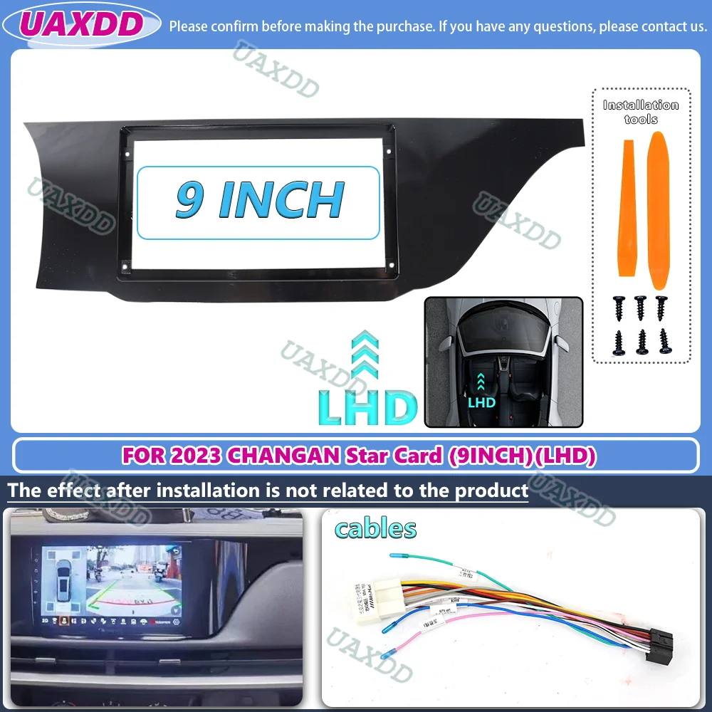 

Car Frame Fascia Adapter Canbus Box Decoder Android Radio Dash Fitting Panel Kit For Chana Changan Star Card 2023 2 Din canbus