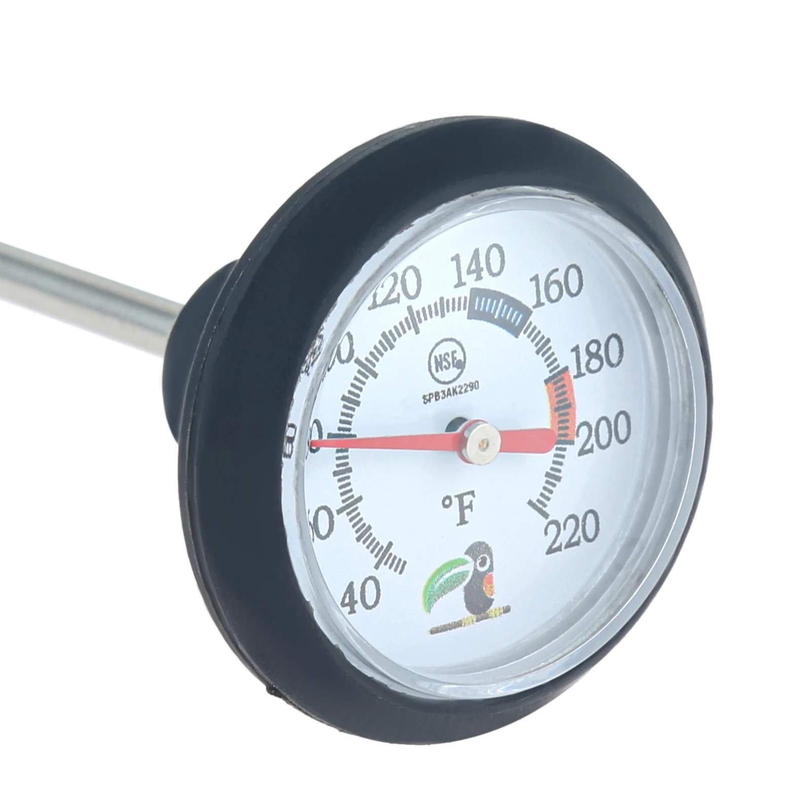 40 To 220F Stainless Steel Thermometer 11.2cm Probe Frothing Thermometer Instant Read Milk Coffee Thermometer Kitchen BBQ Tools