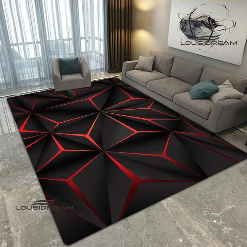 3D three -dimensional pattern printed carpet Fashion yoga mat Non -slip carpet Photography prop bedroom decor birthday gift