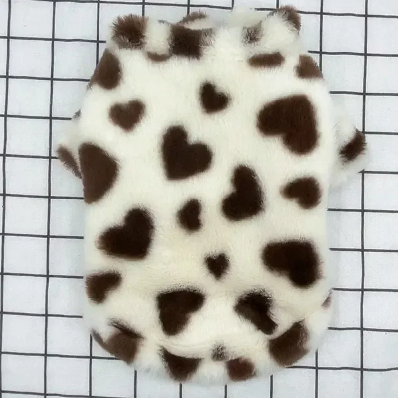 ملابس الحيوانات الأليفة الخريف والشتاء معطف قطيفة معطف جرو ناعم ألوان ملونة كلب صغير القط سترة الفراء سترة البلدغ الصلصال القلطي