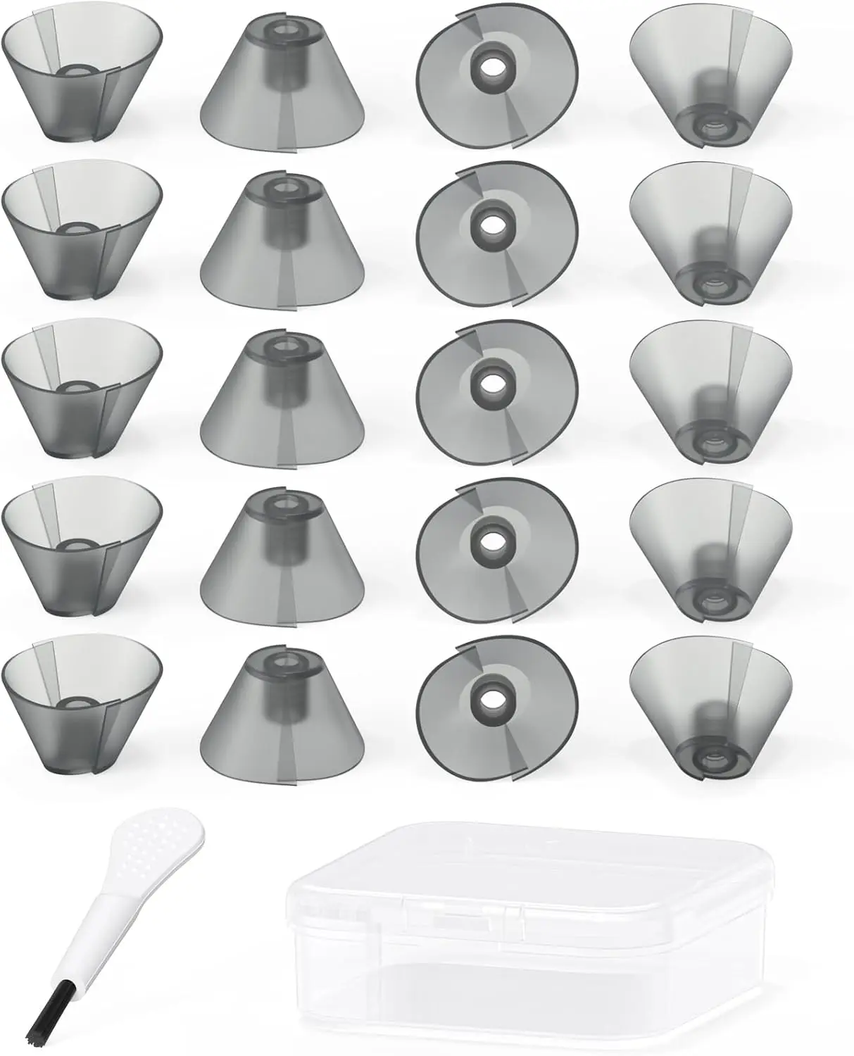 Hearing aid Domes for Resound Sure fit Standard Receiver BTE Hearing Amplifier Replacement Semi Open Earbuds with Carry Case