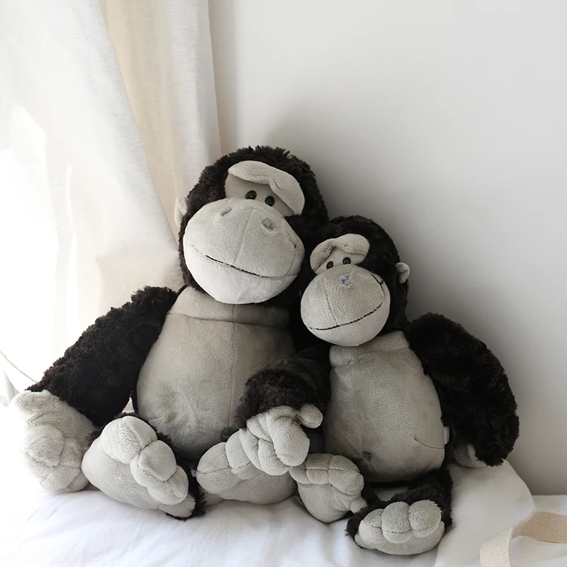 35/45cm Forest Animal Gorilla Plushies Toy Kawaii Stuffed Big Doll Children Accompany Flully Toy For Friends Kid Birthday Gift