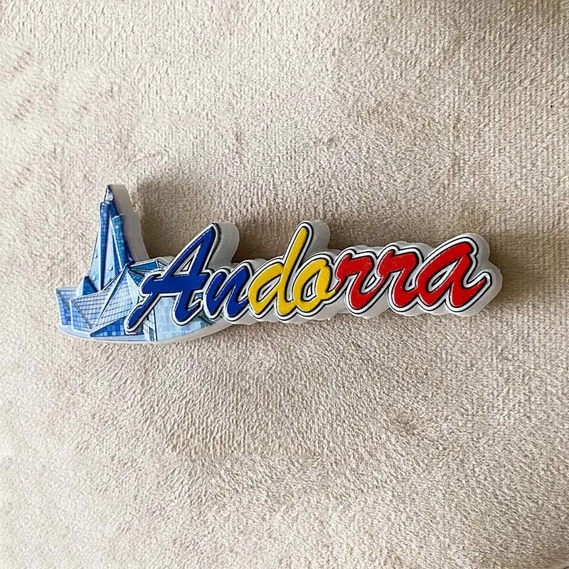 Andorra Caldea Spa Complex 3D Resin Fridge Magnet - Ima de Geladeira Cute Magnets for Fridge Home Decor Items Small Magnets