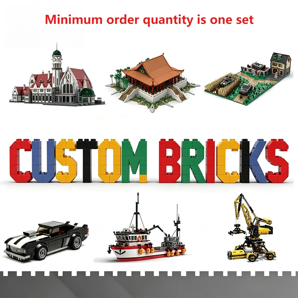 1x2 No Under Studs Brick Multi-color, Ref No.3004 3065, Universal DIY MOC Interchangeable Building Parts