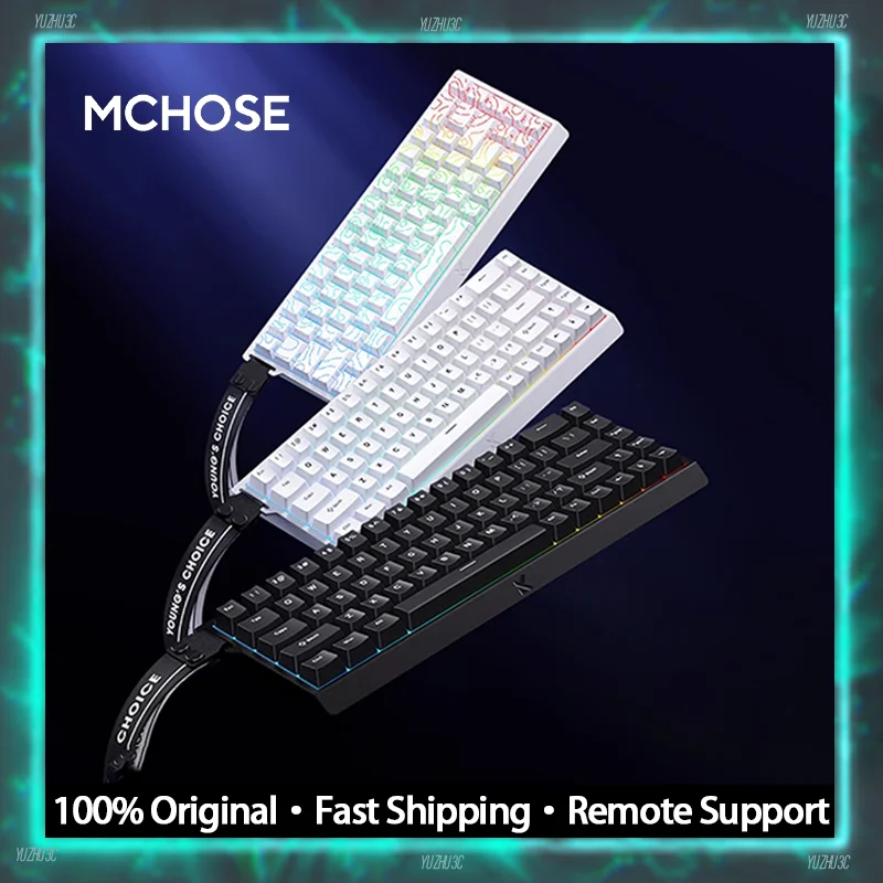 MCHOSE ACE68 Gaming Keyboard E-Sport Magnetic Switch 8K Polling Rate Customized Hot Swappable Support 0.01RT DKS MT SOCD TGL RGB