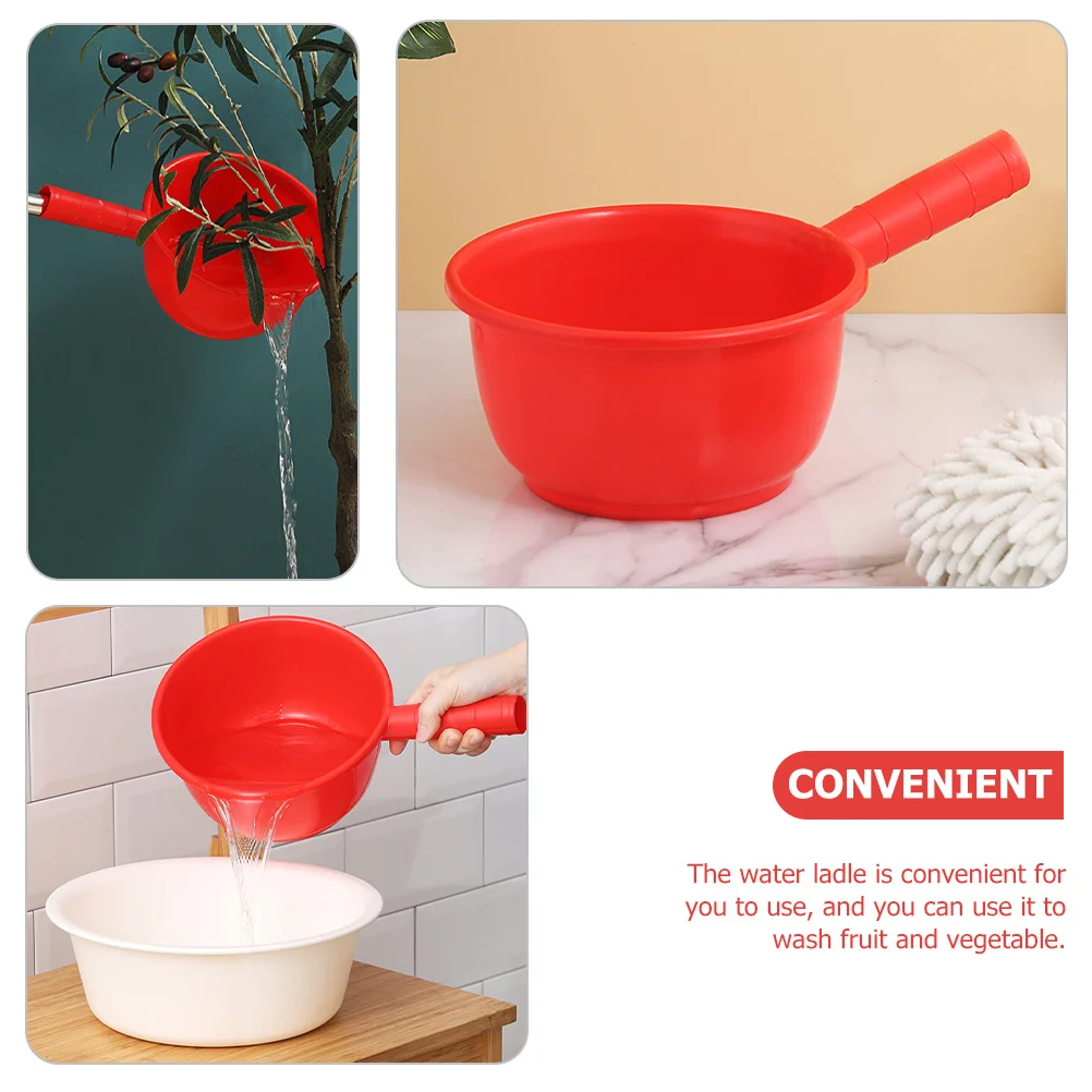 

Water Ladle Lightweight Compact Kitchen Utensil For Home Vegetable Fruit Washing Reusable Household Scoop Thick