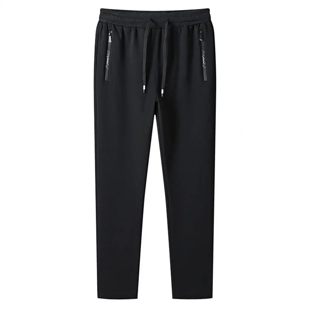 FJG-Pantalon de dehors Respirant et Confortable pour Homme, Poches à Fermeture Éclair, Taille Wstring, Gym, Entraînement, Jogging