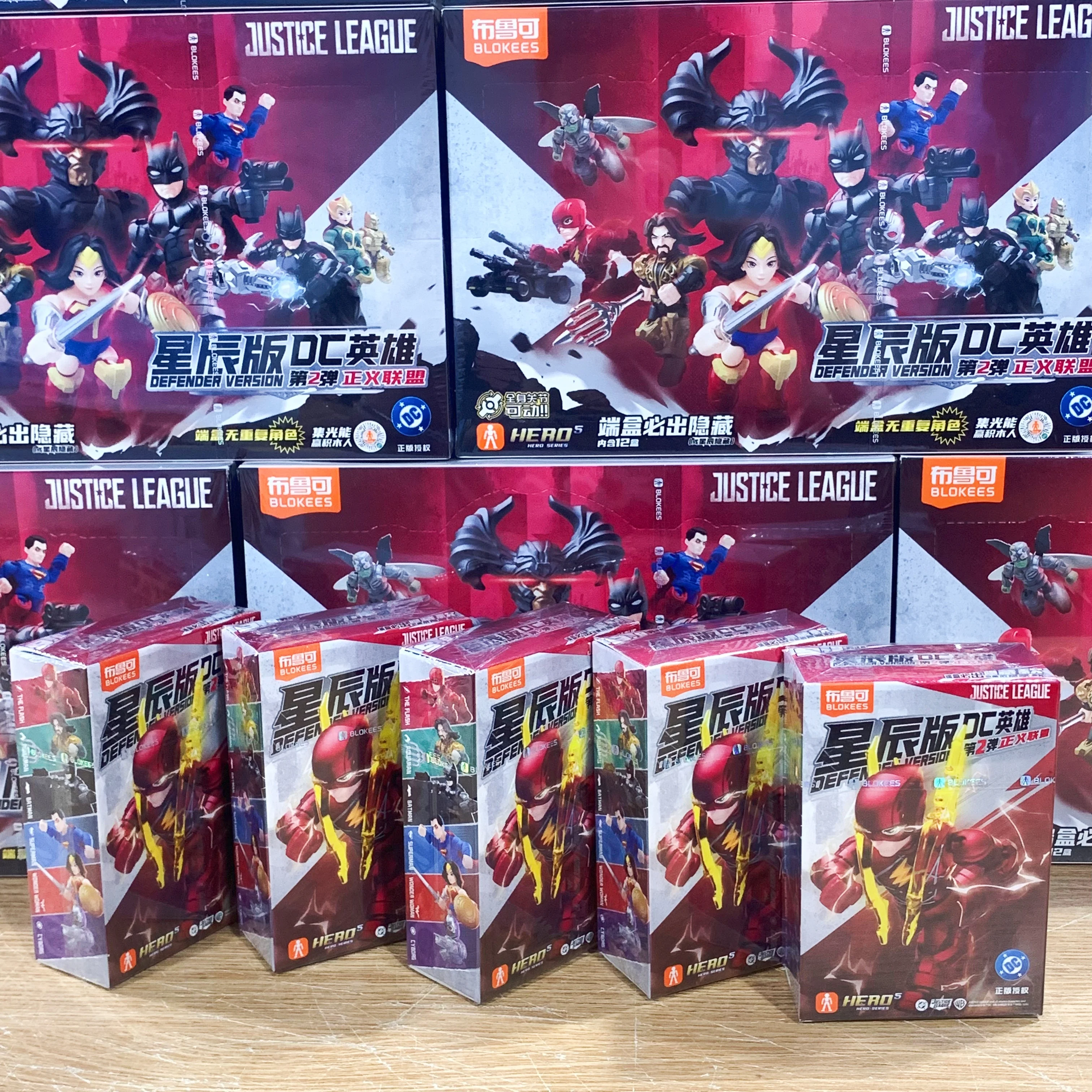 Bloques de Construcción Blokees DC Heroes Star Edition Vol.2 Liga de la Justicia, Figura Coleccionable de Wonder Woman, Aquaman y Flash, Decoración para Exhibición
