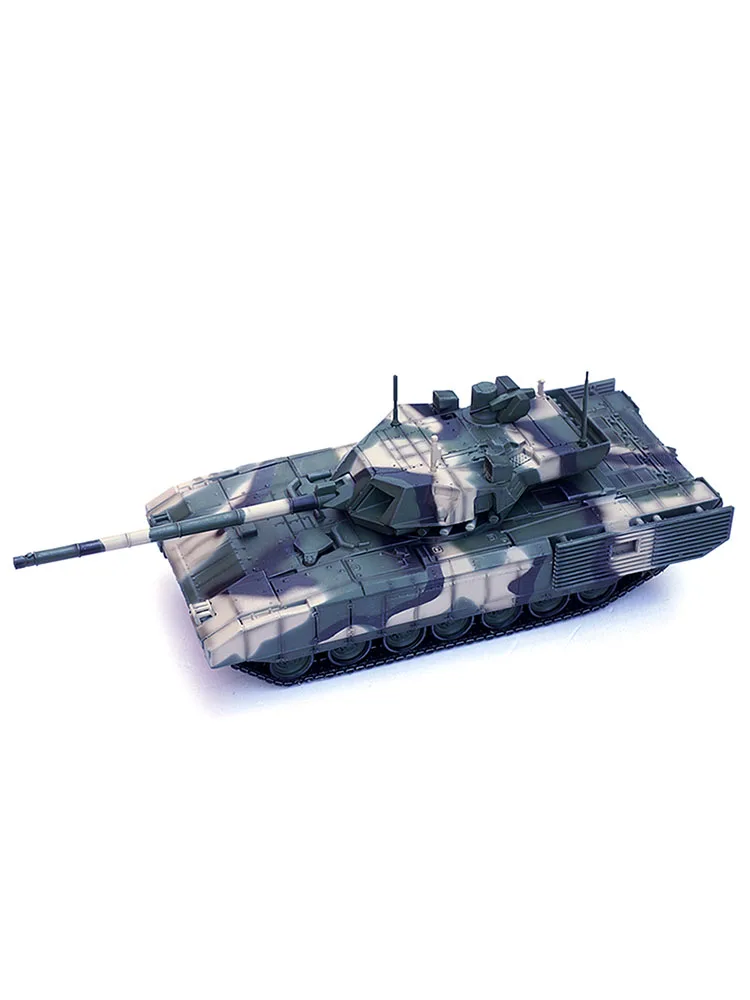 1/72 Scale Panzerkampf Russian T-14 Armata Main Battle Tank Jungle Tricolor Tracked Fighting Vehicle Model Collection Toy Gift