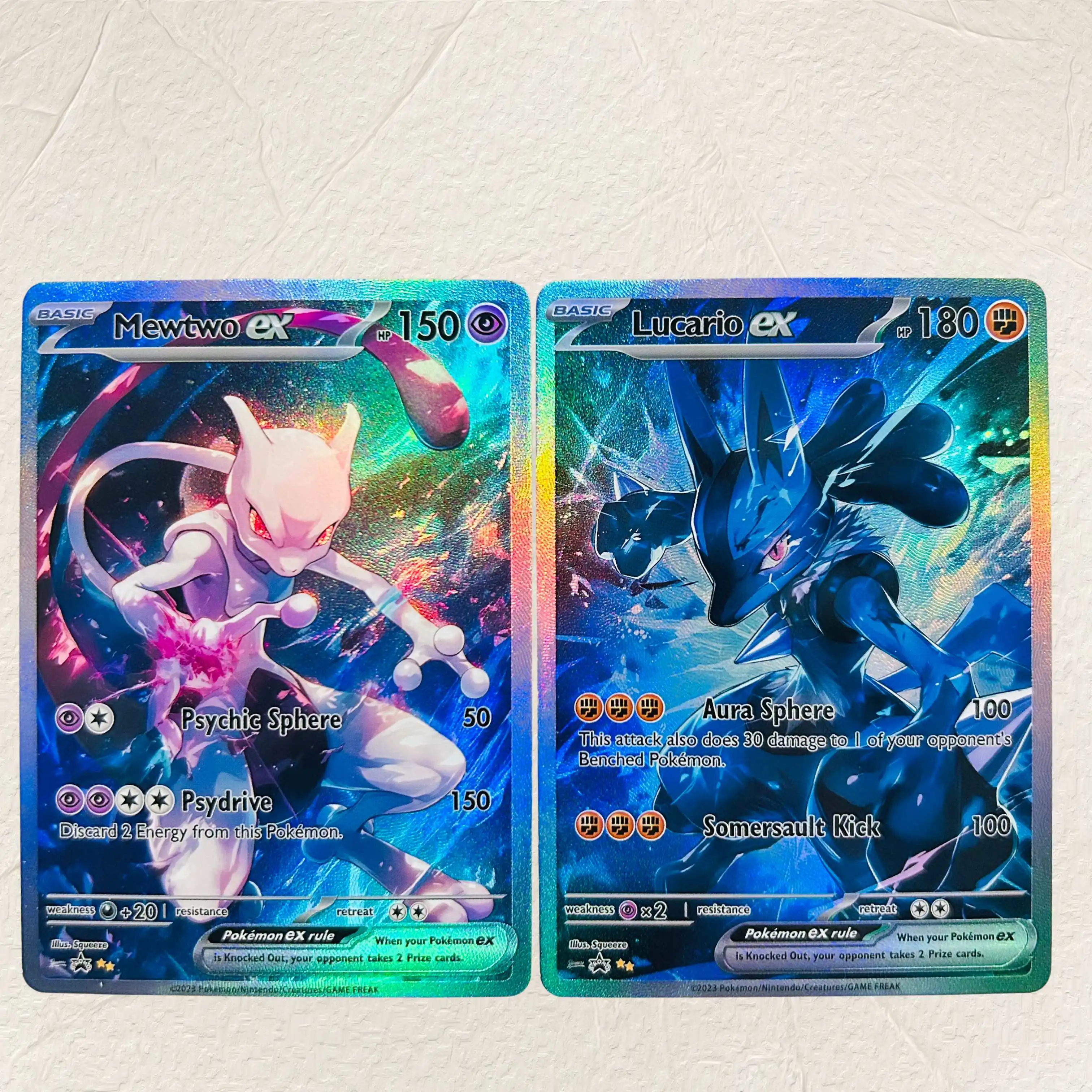 DIY Mewtwo EX Foil Texture Cards English Version Collectible Grade Premium Anime Collection Cards