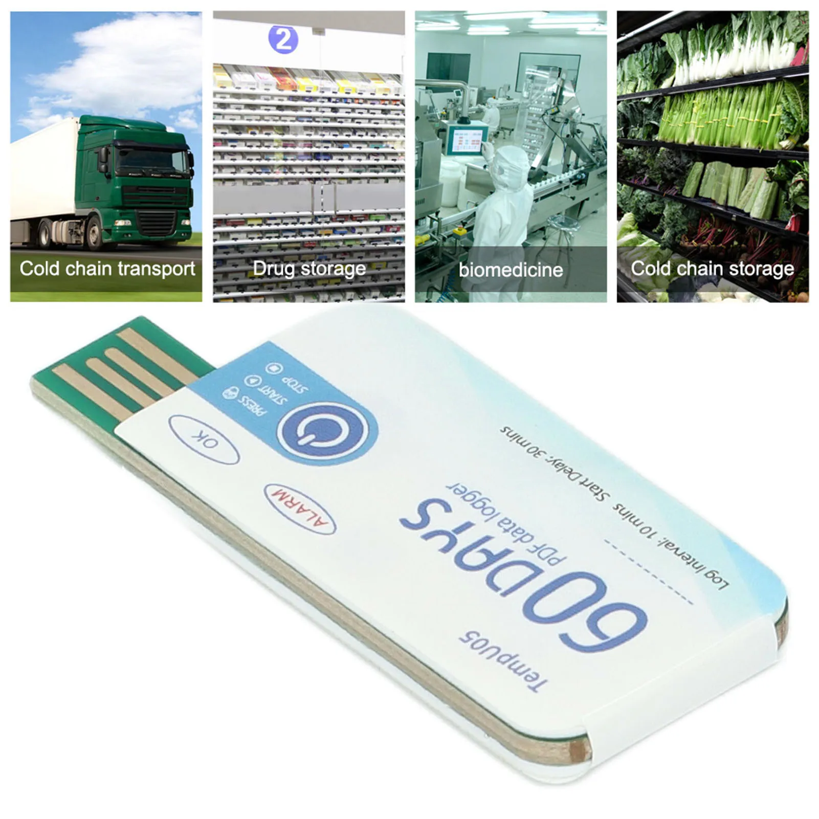 

Одноразовый USB-терморегистратор TempU05 с функцией создания PDF-отчетов