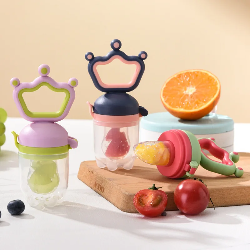 Baby Bite Fun Fruit Feeding Device Baby Nipper Fruit Feeding Device Grinding Rod Fruit and Vegetable Bite Bag Baby Feeding