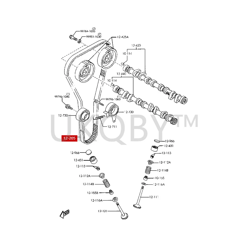 Z50212205 Suitable for Ma zd a 2 Jinxiang Drive transition wheel coupling Engine starter generator belt